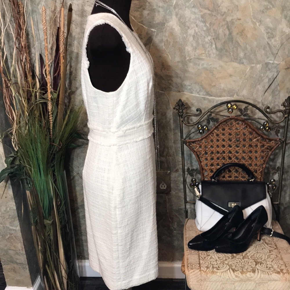 J.Crew 🌹  stunning creamy white tweed dress - Picture 9 of 16